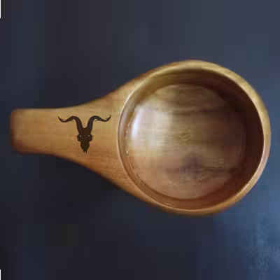 لیوان طرح جمجمه گاو کد 02