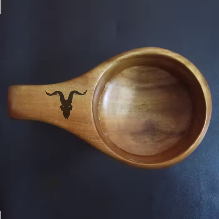 لیوان طرح جمجمه گاو کد 02