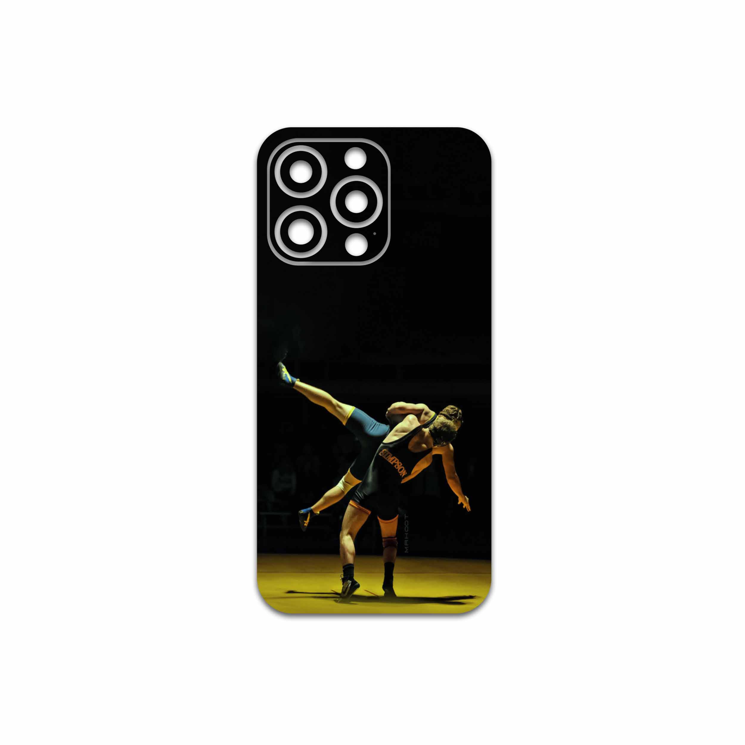 برچسب پوششی ماهوت مدل Wrestling مناسب برای گوشی موبایل اپل iPhone 13 Pro Max