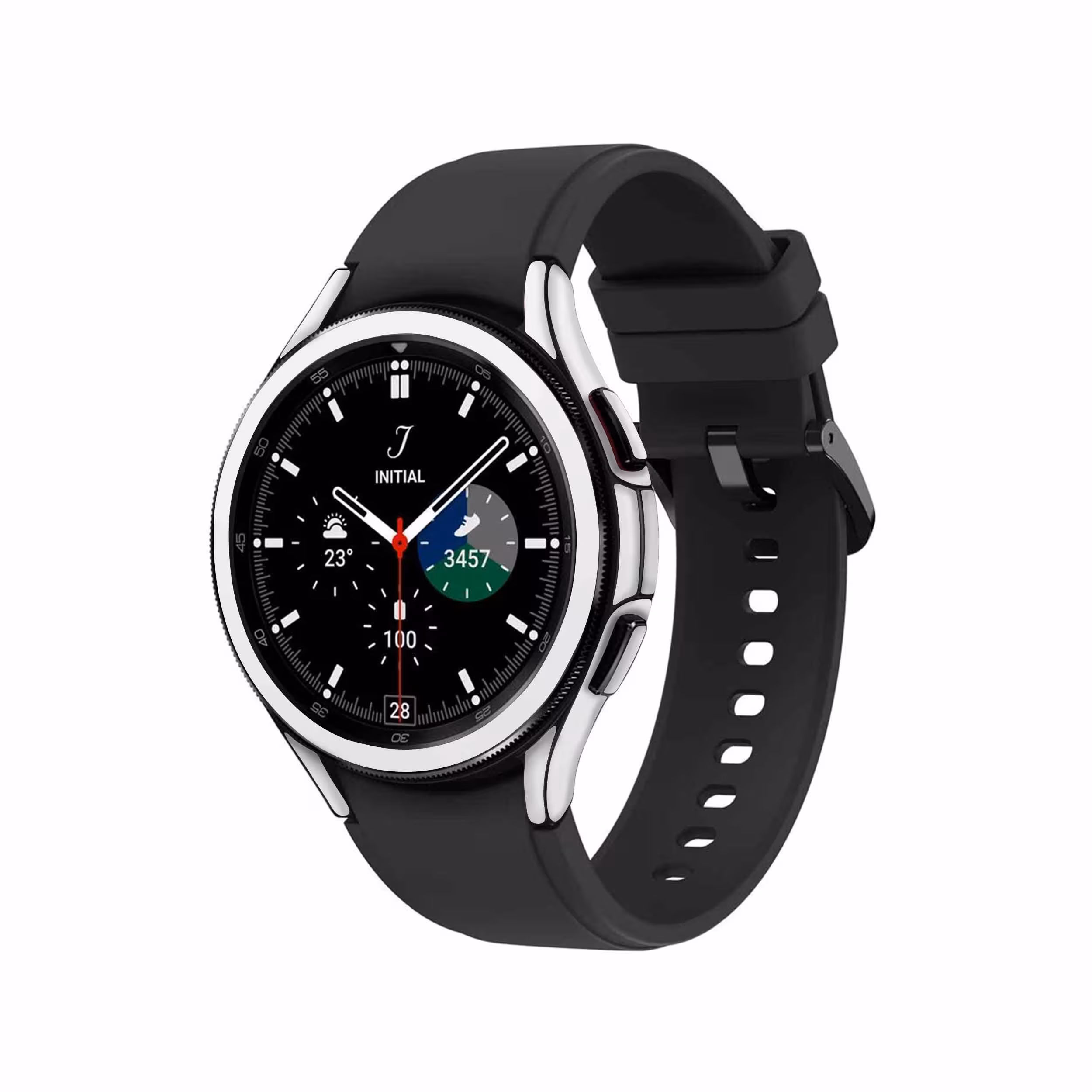 برچسب ماهوت طرح Matte White مناسب برای ساعت هوشمند سامسونگ Watch4 Classic 46mm