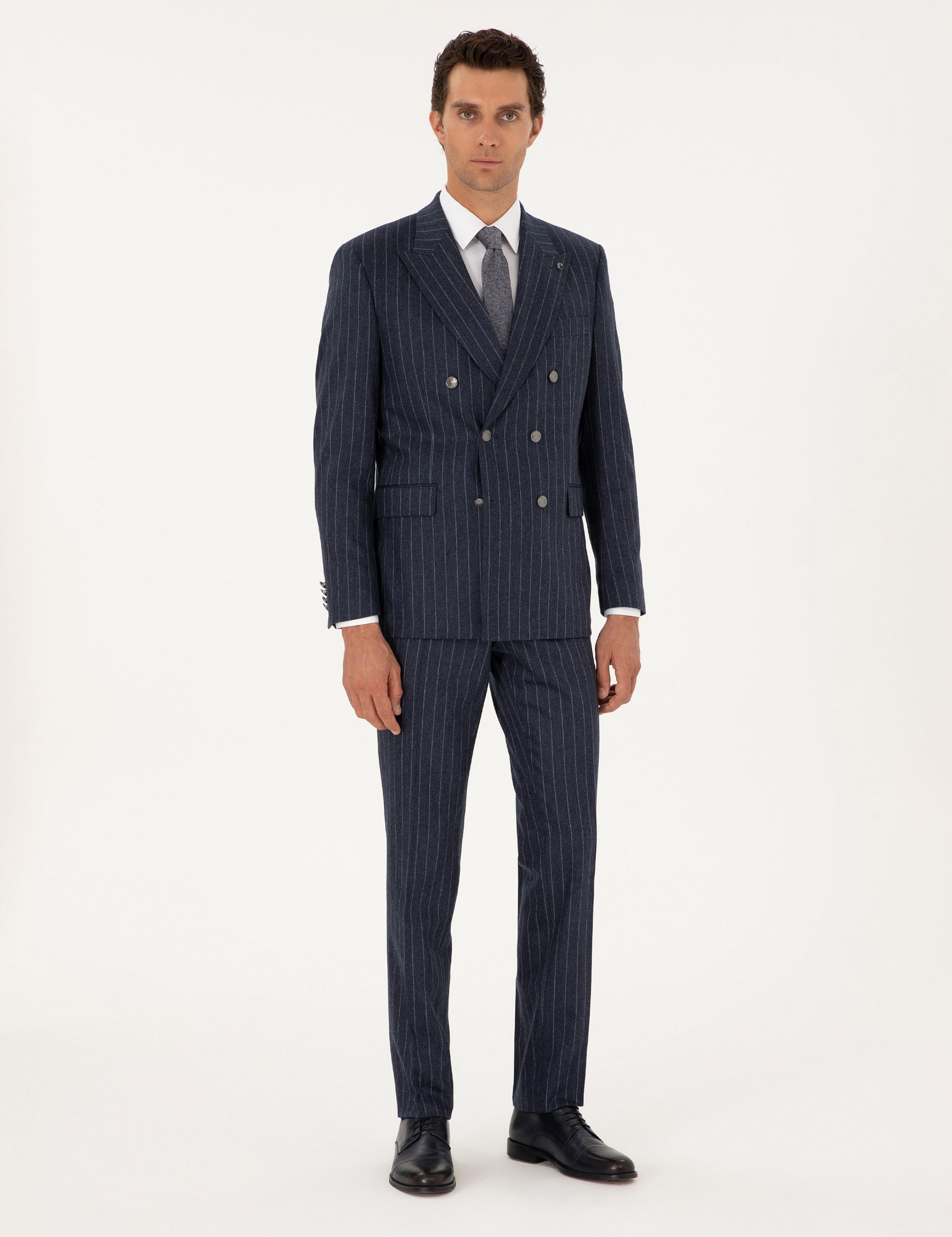 کت و شلوار مردانه آبی کاشارل