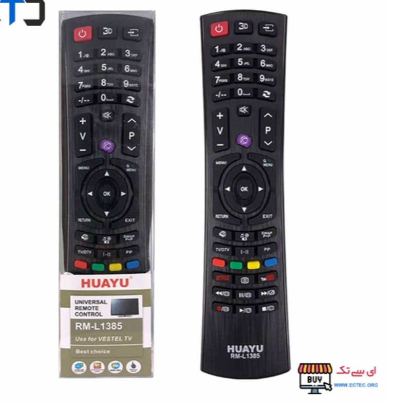 کنترل تلوزیون وستل VESTELRML1385 کنترل ال ای دی وستل vestelUNIVERSAL  کنترل وستل مادر 