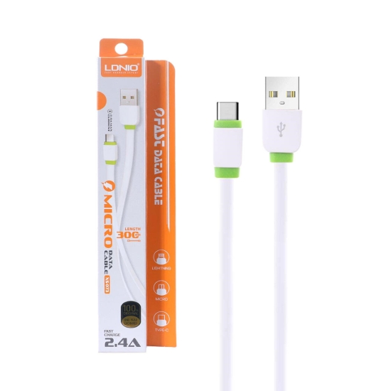 کابل تبدیل USB به USB-C الدینیو مدل XS-073 طول 0.3 متر