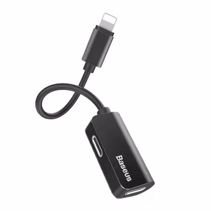 کابل تبدیل یک به دو لایتنینگ Baseus L37 iP Male to iP iP Female Adapter CALL37-01 توان 2 آمپر
