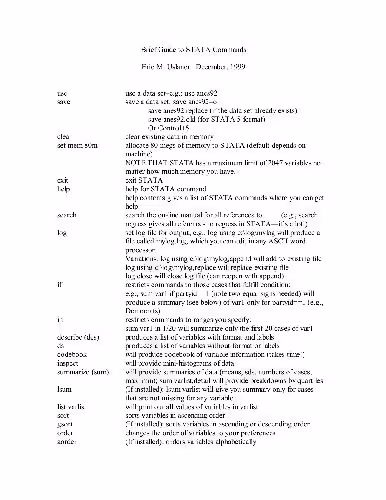 خرید و دانلود نسخه کامل کتاب Brief Guide To Stata Commands