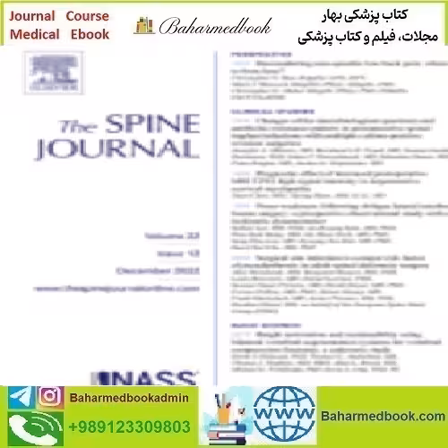 The Spine Journal Volume 22 Issue 1 to 12 2022 TRUE PD