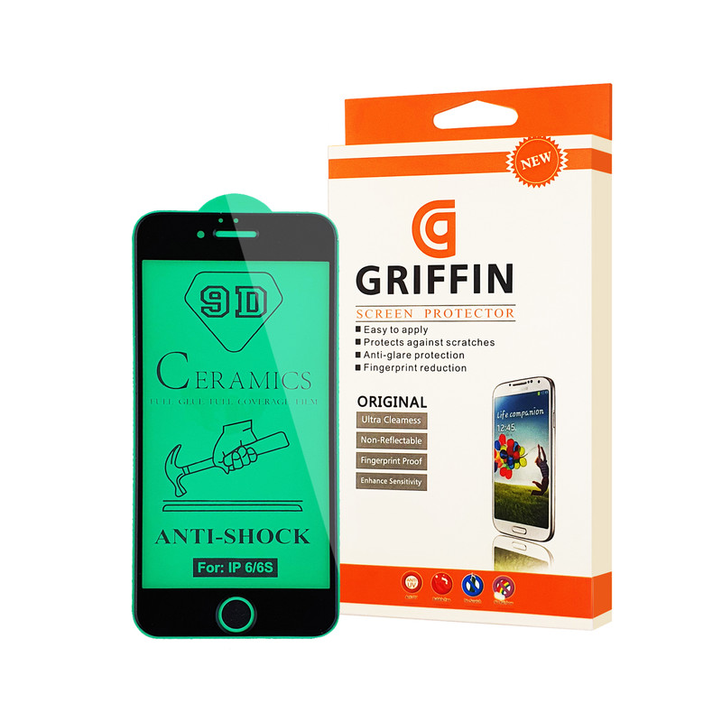 محافظ صفحه نمایش سرامیکی گریفین مدل FLCRG GN pl مناسب برای گوشی موبایل اپل iPhone 6 | کالا برتری