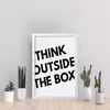 تابلو مدل انگیزشی Think out side the box کدS0643-w
