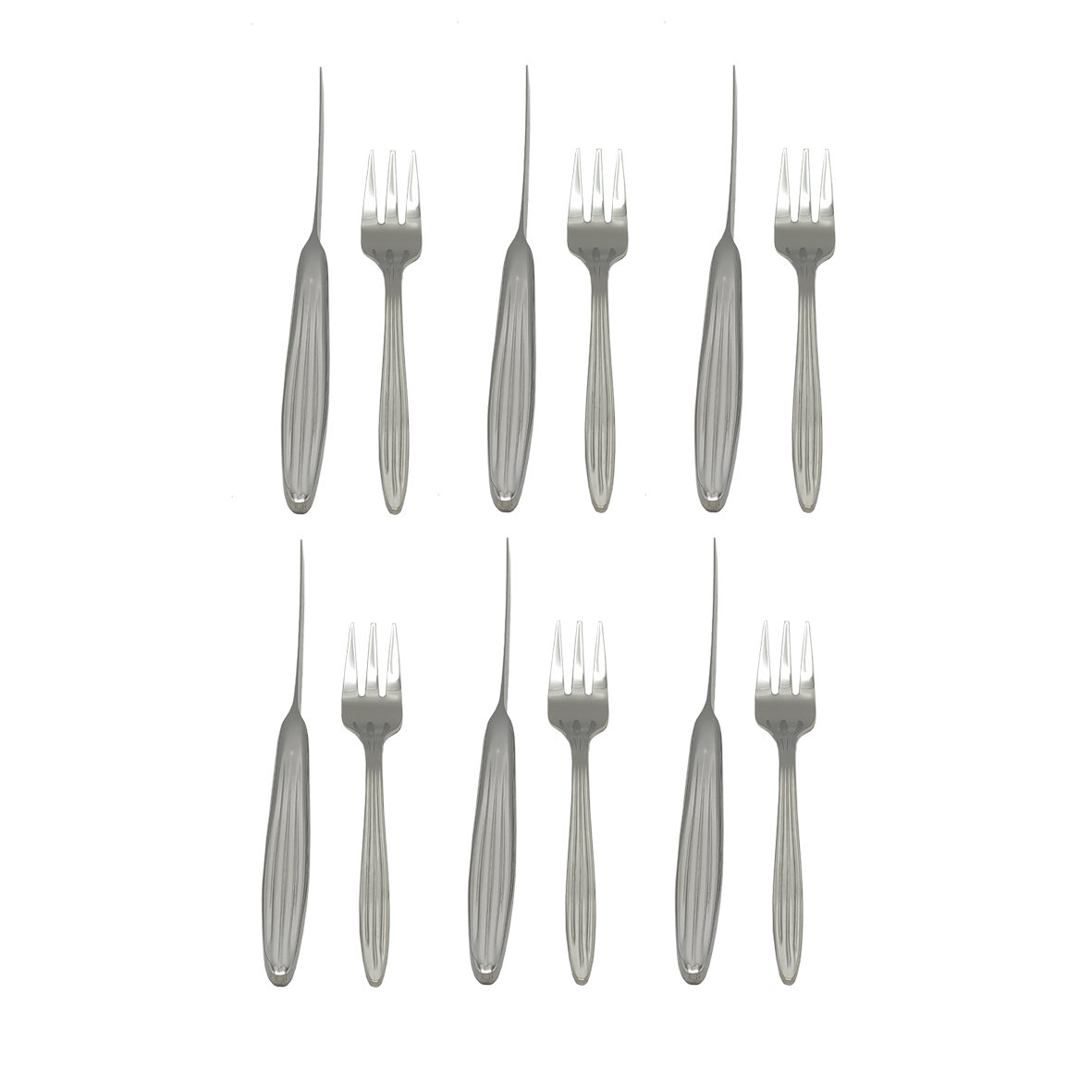 سرویس کارد و چنگال میوه خوری 12 پارچه ای تی سی کد A955