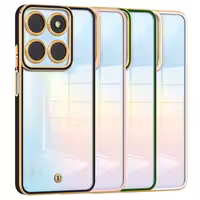 قاب اورجینال الکتروپلیتینگ Honor X6A مدل دور طلایی اسپیس