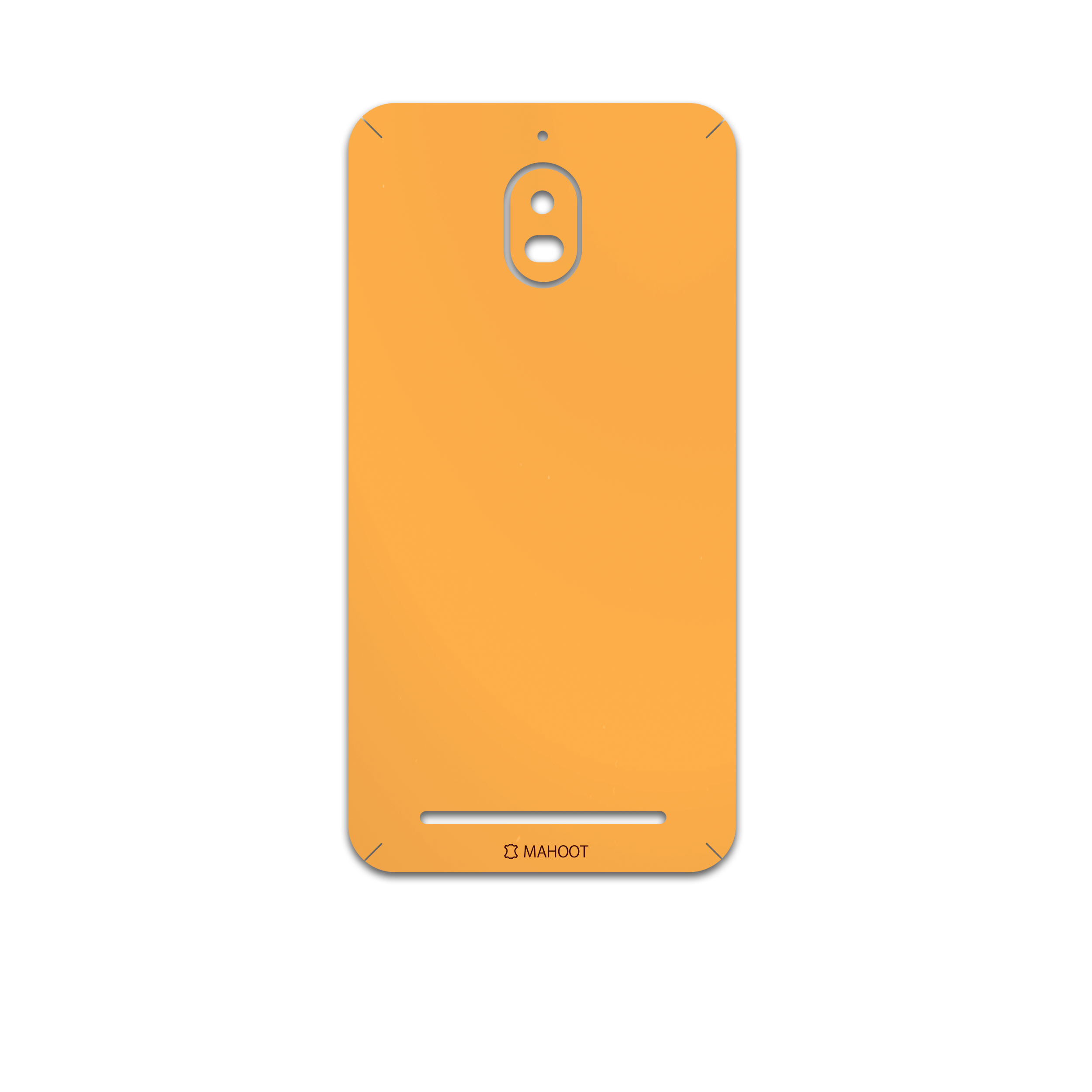 برچسب پوششی ماهوت مدل Matte-Orange مناسب برای گوشی موبایل بلک بری Aurora