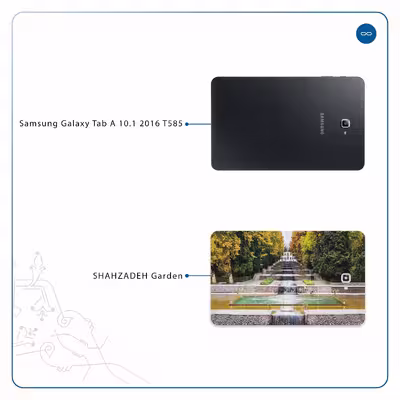 برچسب پوششی ماهوت مدل SHAHZADEH-Garden مناسب برای تبلت سامسونگ Galaxy Tab A 10.1 2016 T585