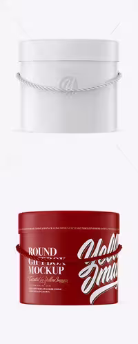 دانلود Round Box Mockup – موکاپ جعبه گرد