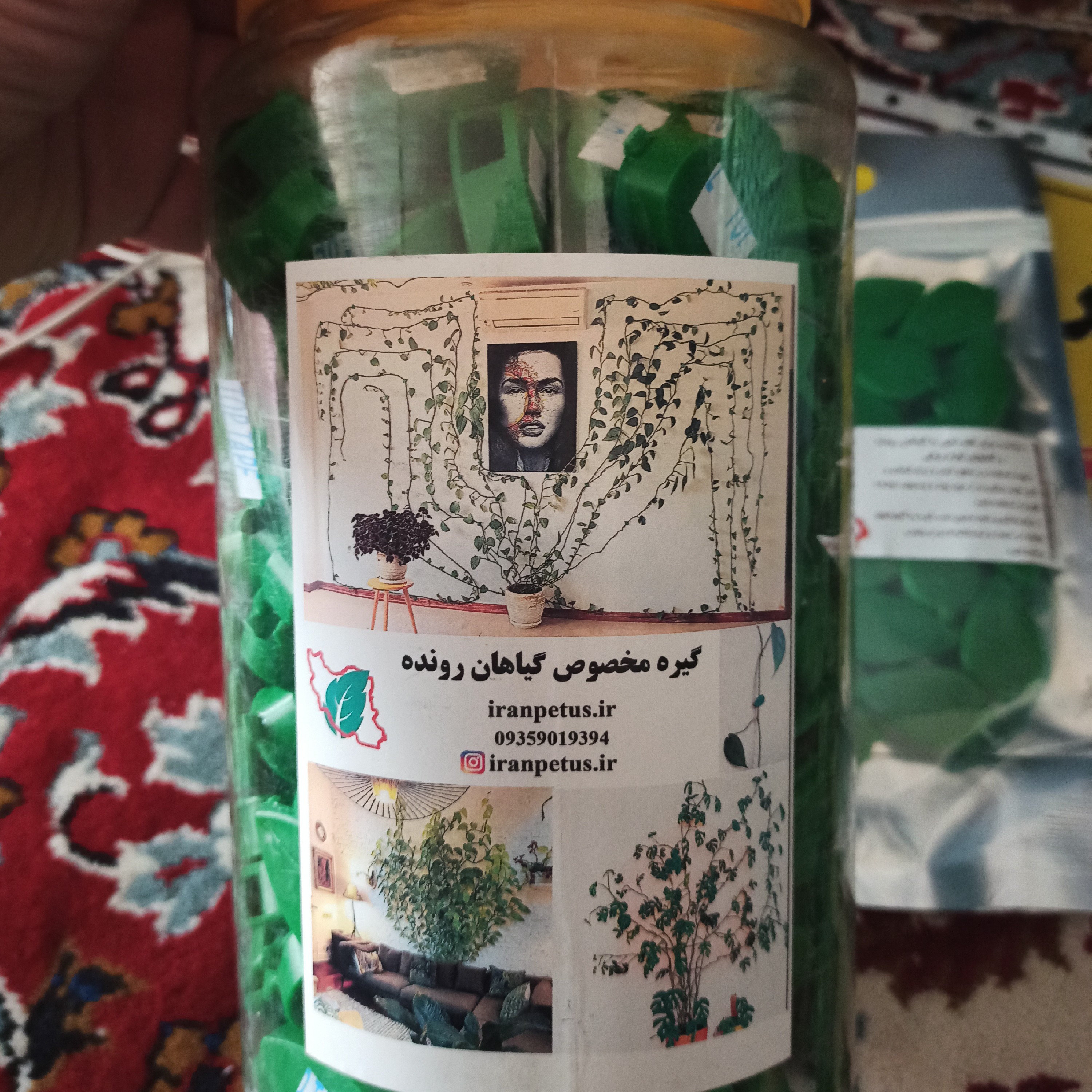 گیره نگهدارنده گل پتوس و گل های رونده 250 عددی، گیره نگهدارنده کابل های برق و کامپیوتر، هولدر پتوس، هولدر کابل