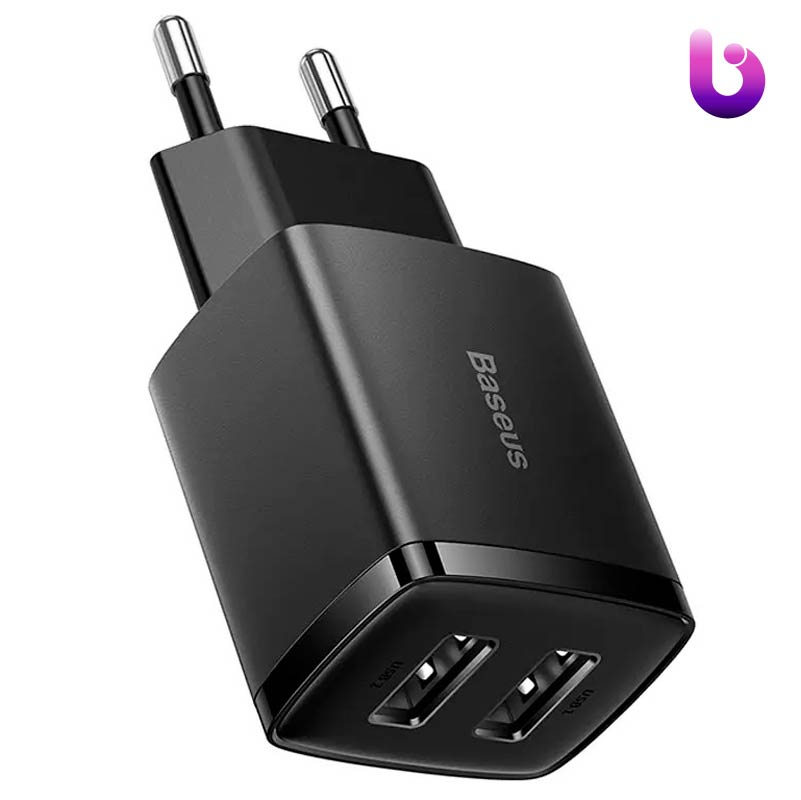 کلگی فست شارژ Baseus Compact Charger CCXJ010202 2Port 2.1A 10.5W