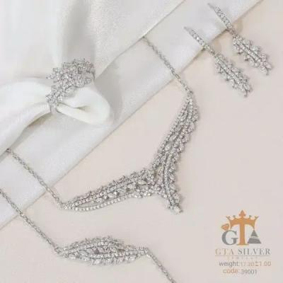 سرویس نقره دخترانه و زنانه مارکیزی مناسب عروسی کد 39001