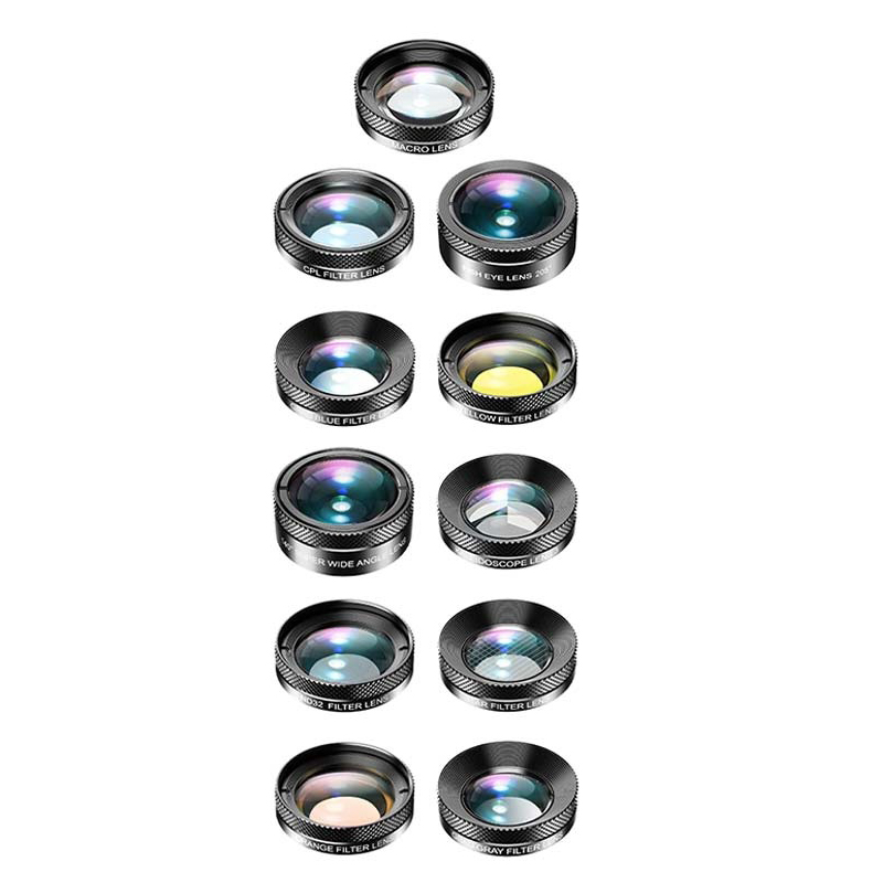 لنز کلیپسی موبایل اپیکسل مدل APL-DG11 مجموعه 11 عددی