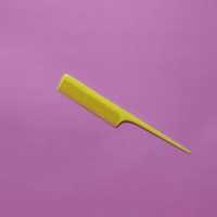 شانه مو دم باریک رنگ زرد