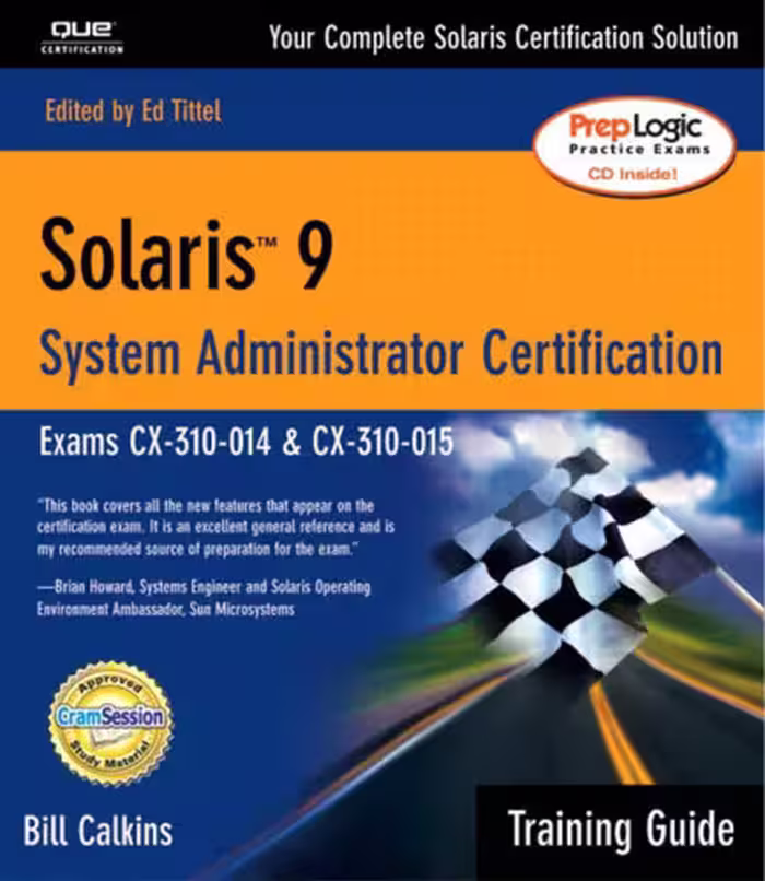 خرید و دانلود نسخه کامل کتاب Solaris 9 System Administration Training Guide (Exam CX-310-014 and CX-310-015)