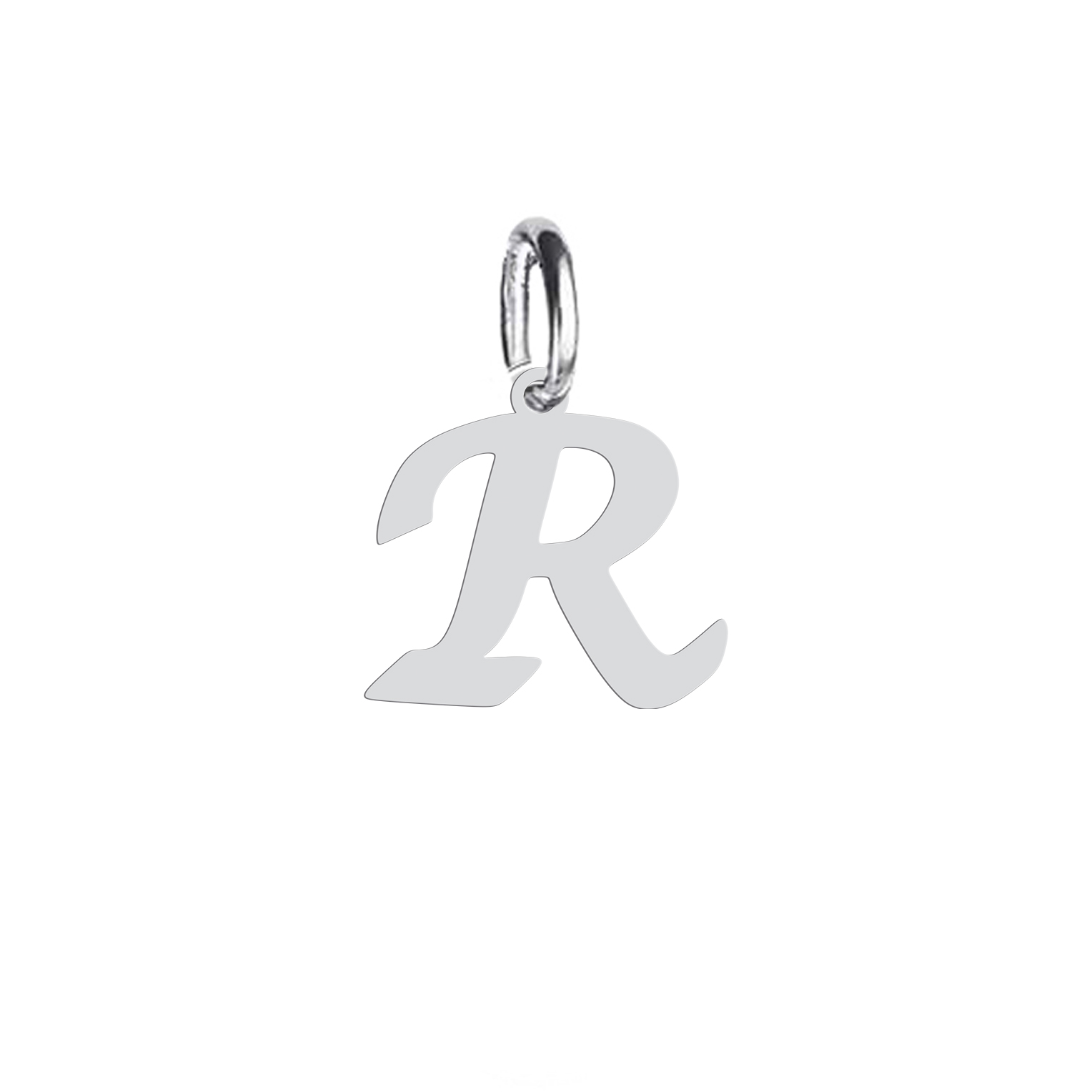 آویز گردنبند نقره هایکا طرح R مدل nha 303