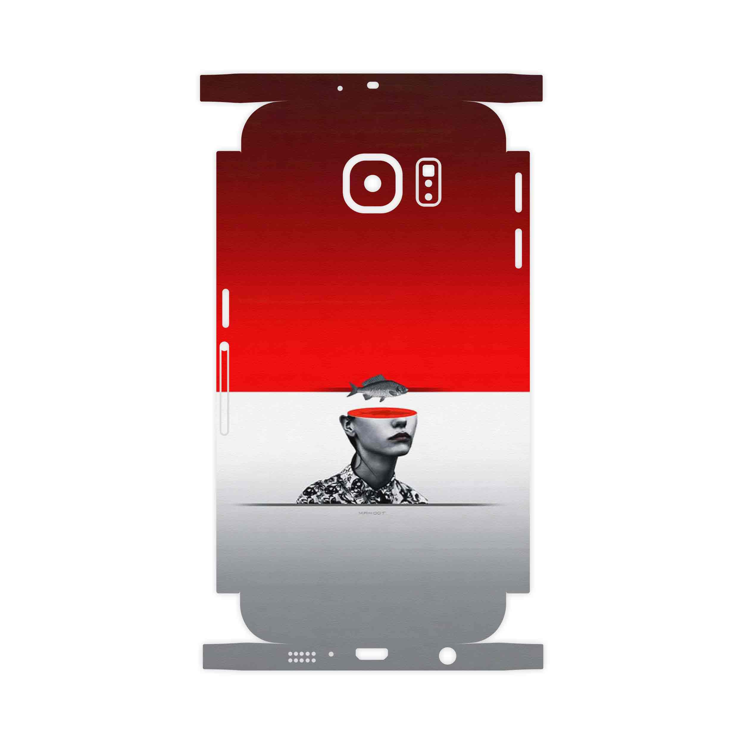 برچسب پوششی ماهوت مدل Collage of surreal Portrait of Women 1-FullSkin مناسب برای گوشی موبایل سامسونگ Galaxy S6