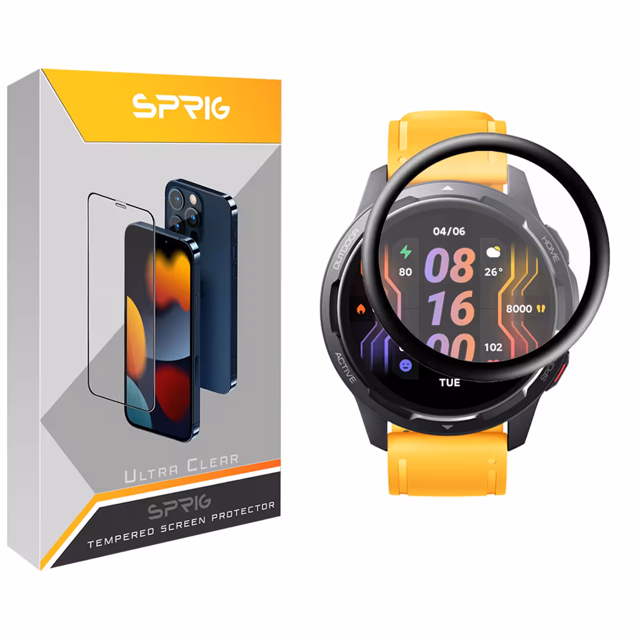 محافظ صفحه نمایش نانو اسپریگ مدل SPG مناسب برای ساعت هوشمند شیایومی Watch S1 Active