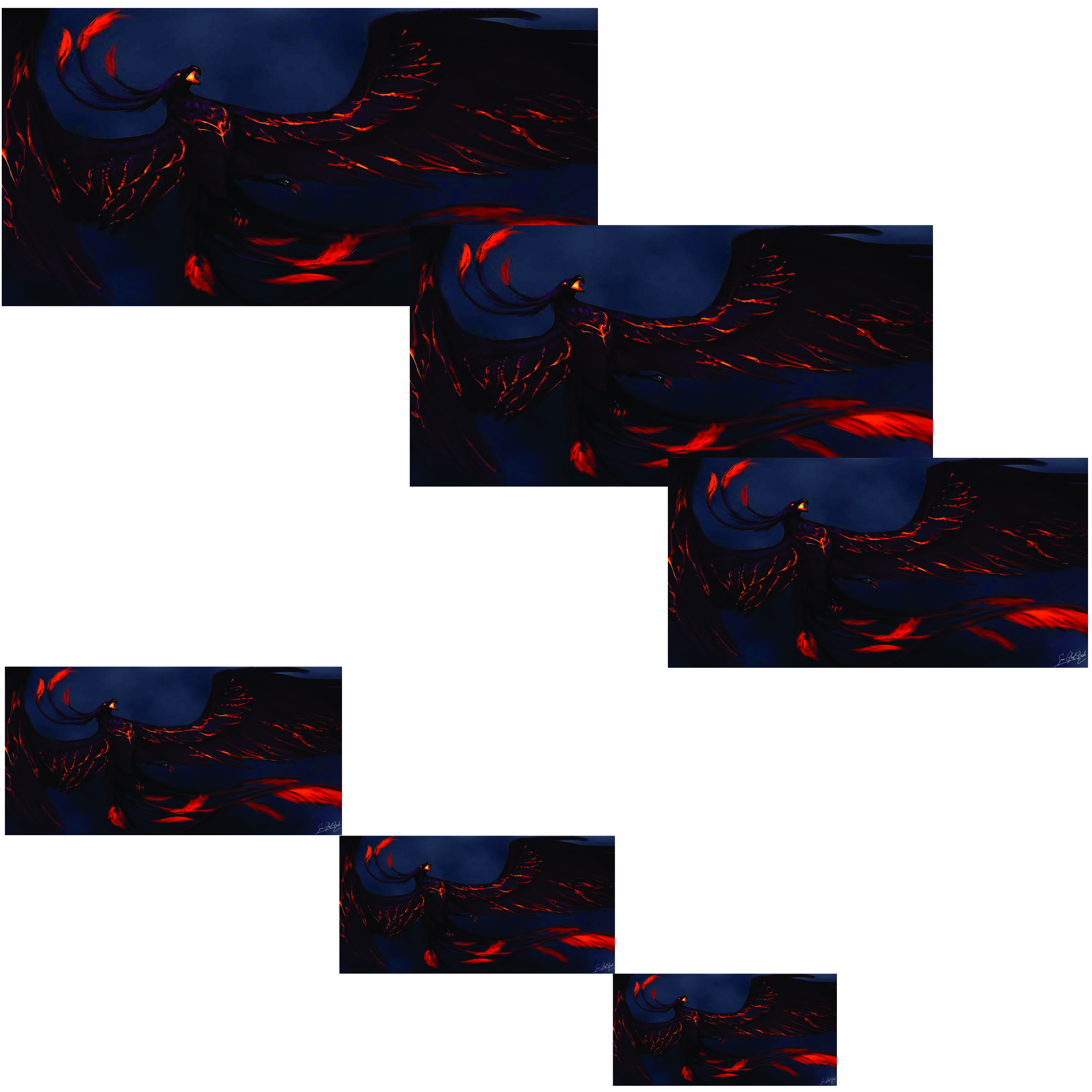 تابلو شاسی مدل ققنوس آتشین