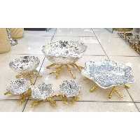 ست پذیرایی 4تیکه  لوتوس الومینیومی سایزبزرگ