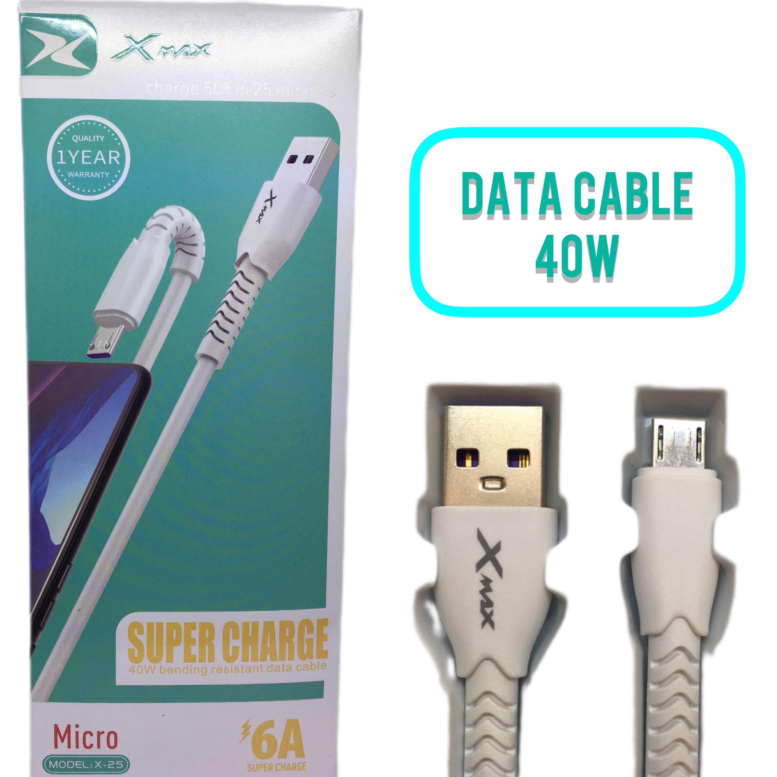 کابل شارژر میکرو سوپر شارژ x max