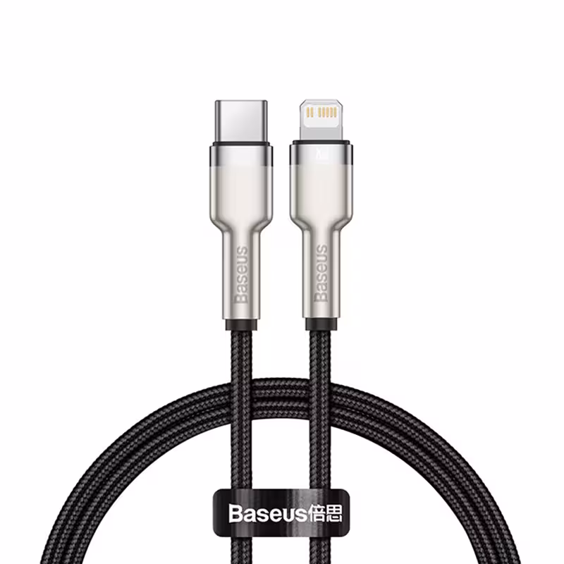 کابل تبدیل لایتنینگ به  USB-C باسئوس مدل CATLJK-01 طول 0.25 متر