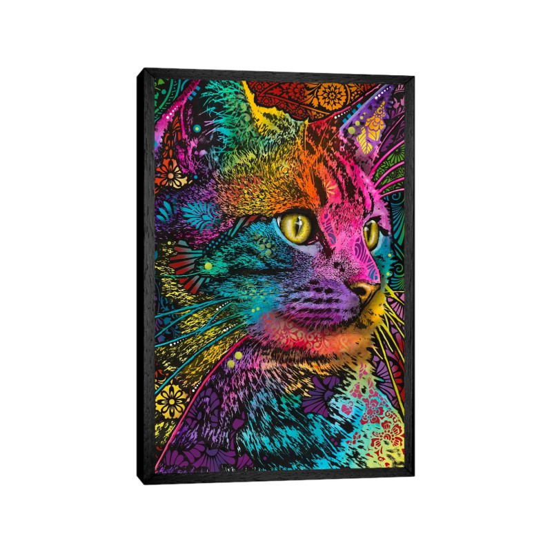 تابلو مدل  دکوراتیو گربه رنگی