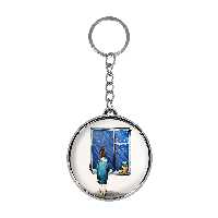 جاکلیدی خندالو طرح دخترانه مدل دوطرفه کد 55465550