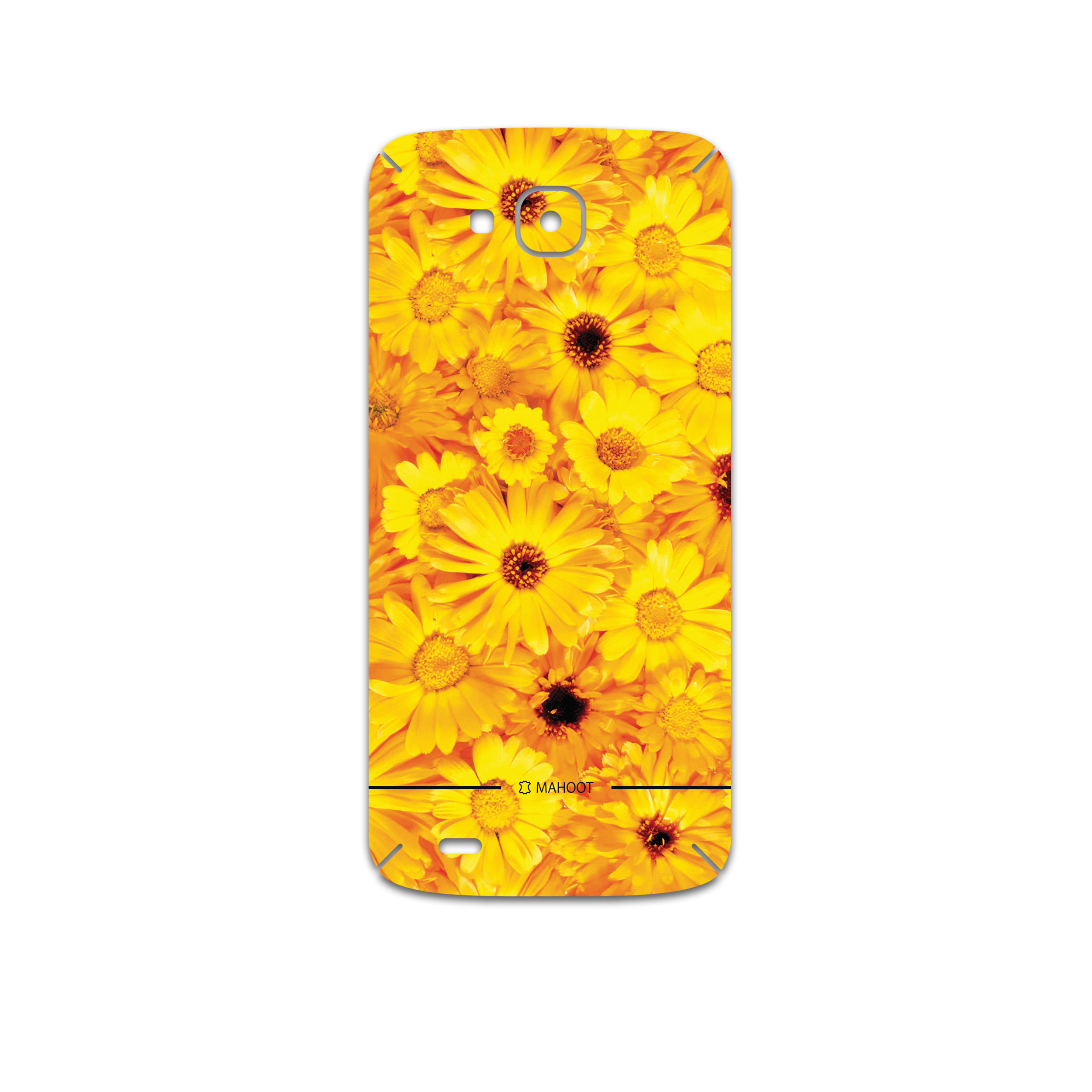برچسب پوششی ماهوت مدل Yellow-Flower مناسب برای گوشی موبایل ال جی X venture