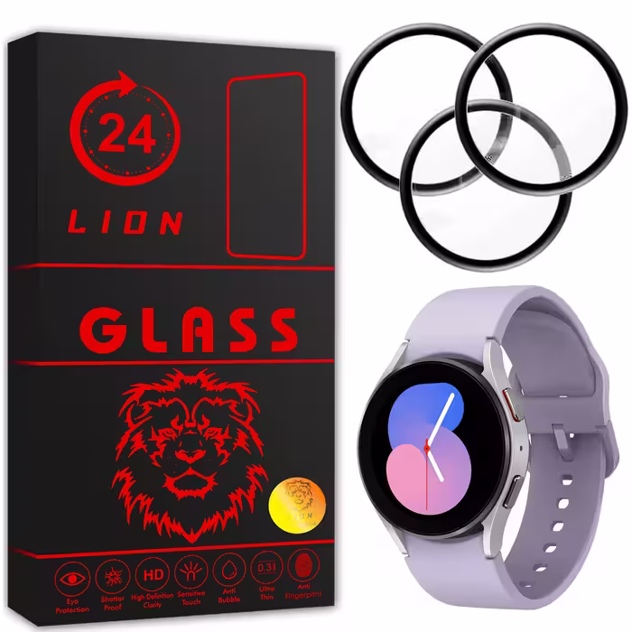 محافظ صفحه نمایش لاین مدل RT007 مناسب برای ساعت هوشمند سامسونگ Galaxy Watch 5 40mm بسته سه عددی