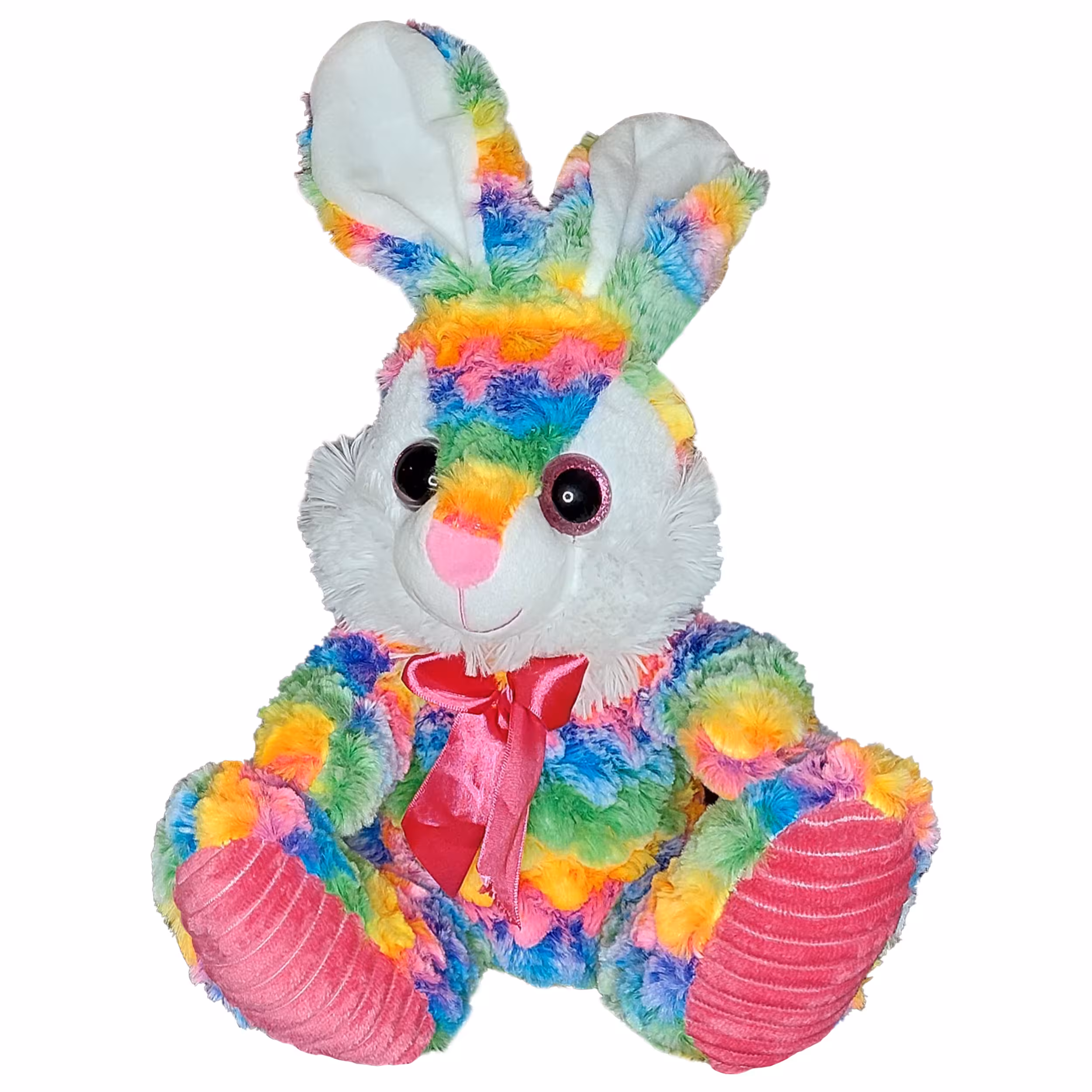 عروسک طرح خرگوش مدل RainBow کد SZT/21 ارتفاع 34 سانتی متر