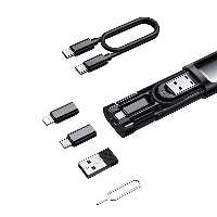 کابل تبدیل USB-C/USB به Lightning/USB-C/Micro USB مک‌ دودو مدل Box با طول 0.3 متر | کالا مکس
