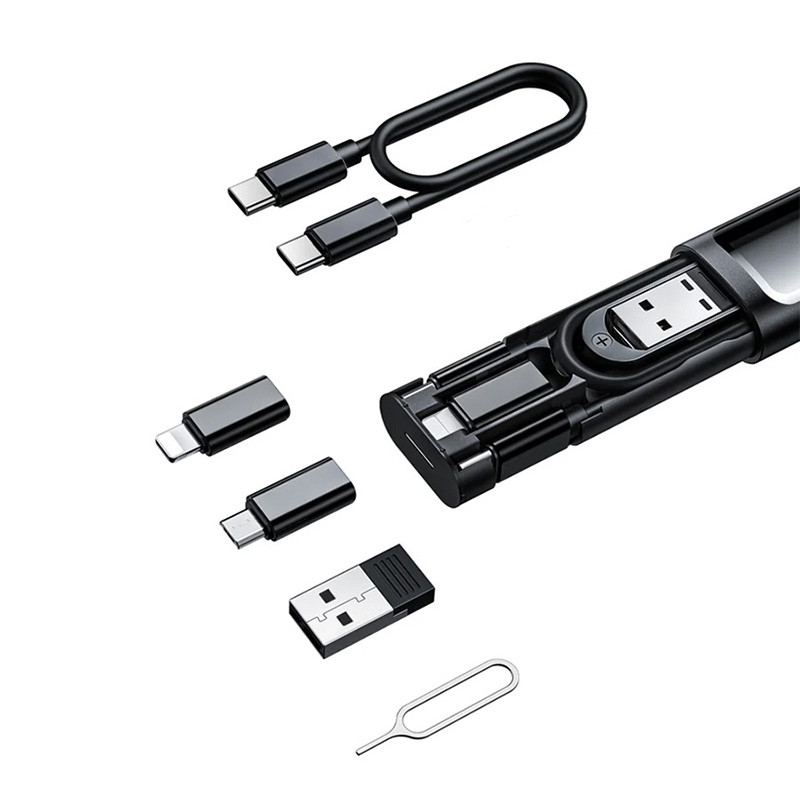 کابل تبدیل USB-C/USB به Lightning/USB-C/Micro USB مک‌ دودو مدل Box با طول 0.3 متر | کالا مکس