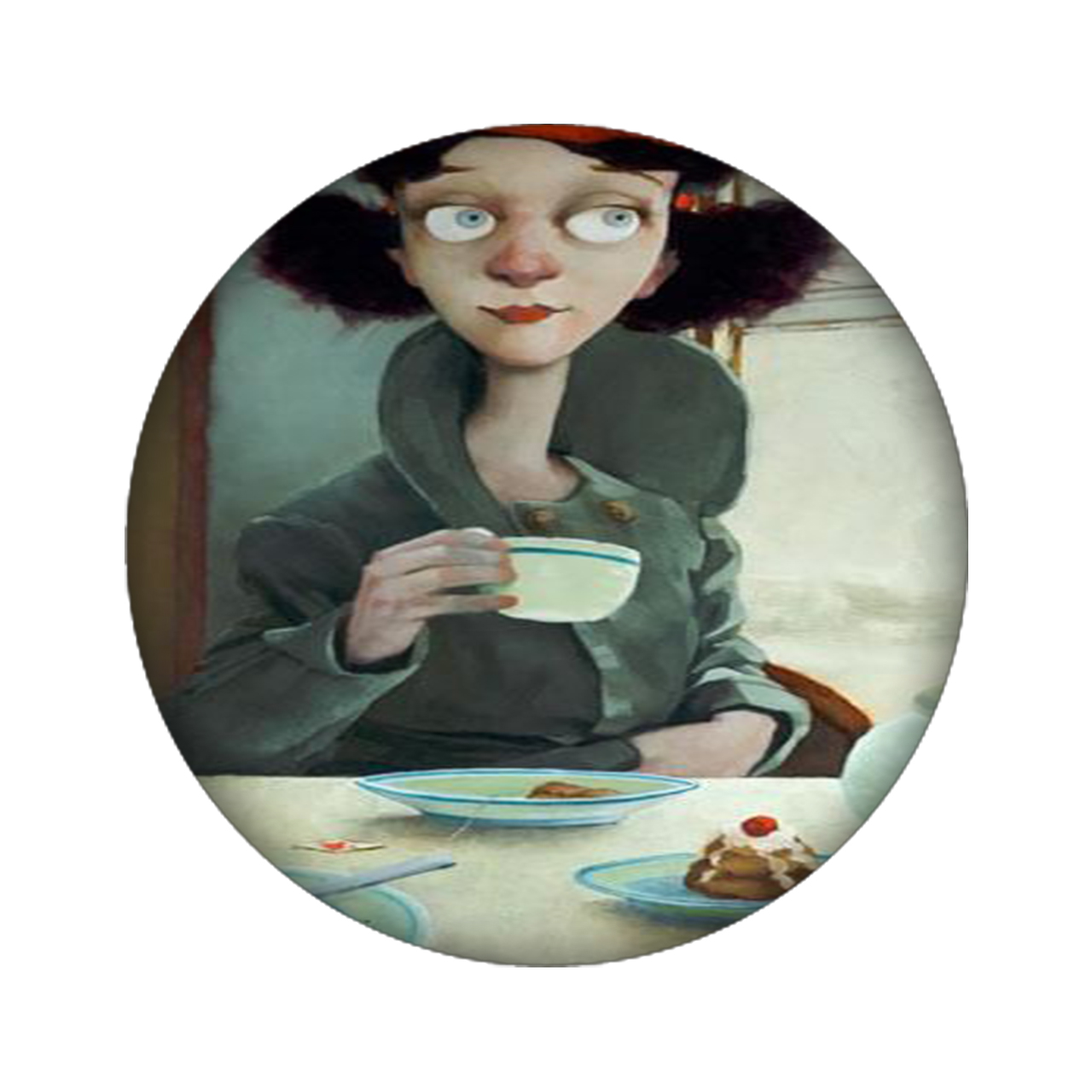 استیکر تزئینی موبایل مدل دختر کد 2782