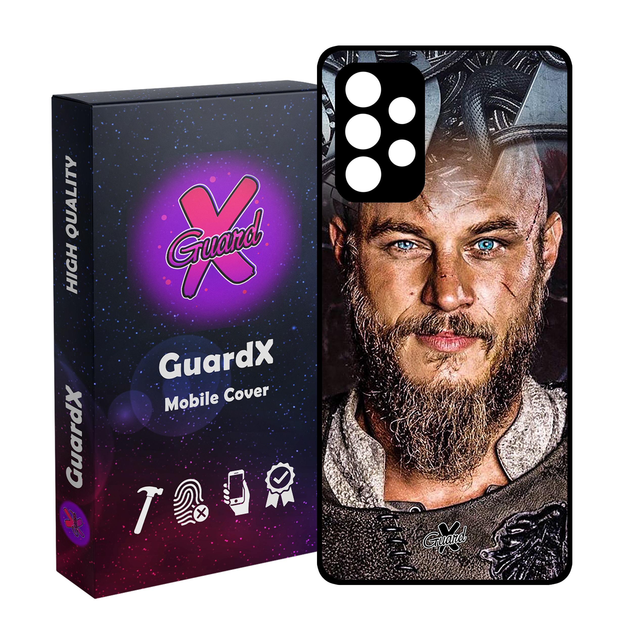 کاور گارد ایکس طرح Vikings مدل Glass10240 مناسب برای گوشی موبایل سامسونگ Galaxy A32 4G