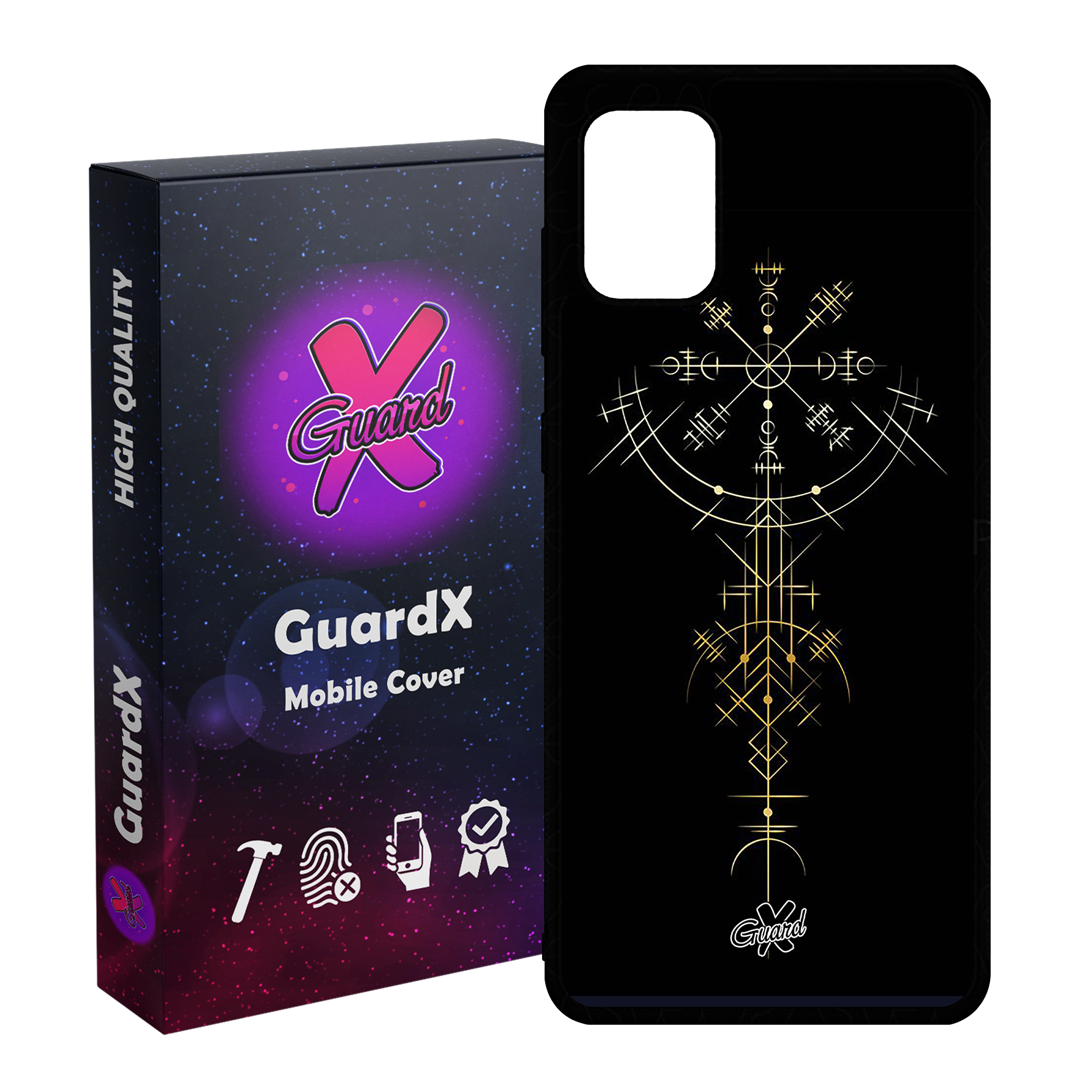 کاور گارد ایکس طرح Shape مدل Glass10238 مناسب برای گوشی موبایل سامسونگ Galaxy A51