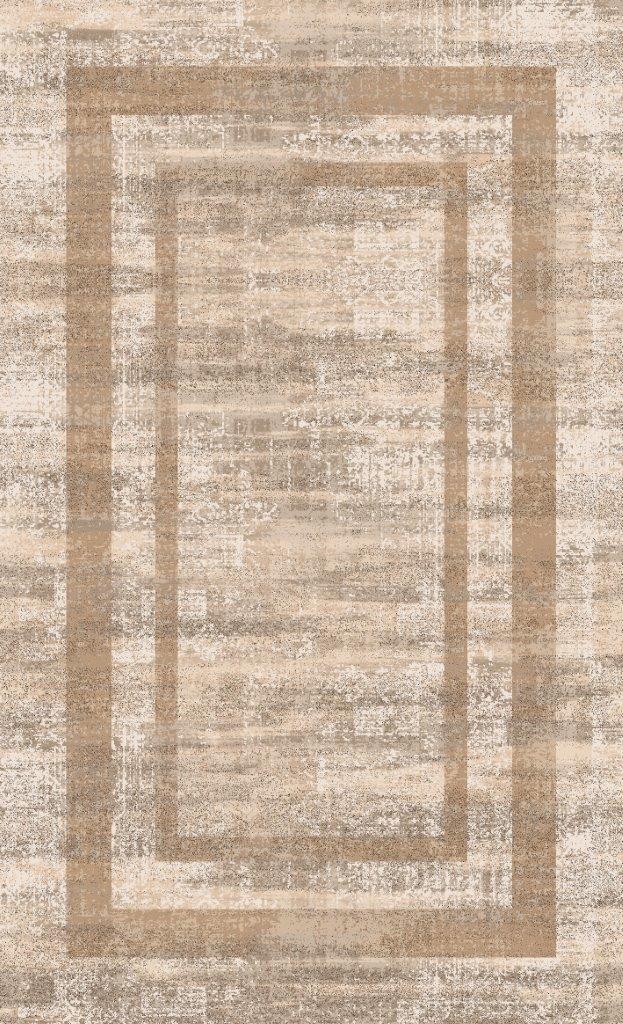 فرشینه و قالیچه درجه1 ابعاد متنوع با ترمز زمینه قالیچه قهوه ای کرم کد 374