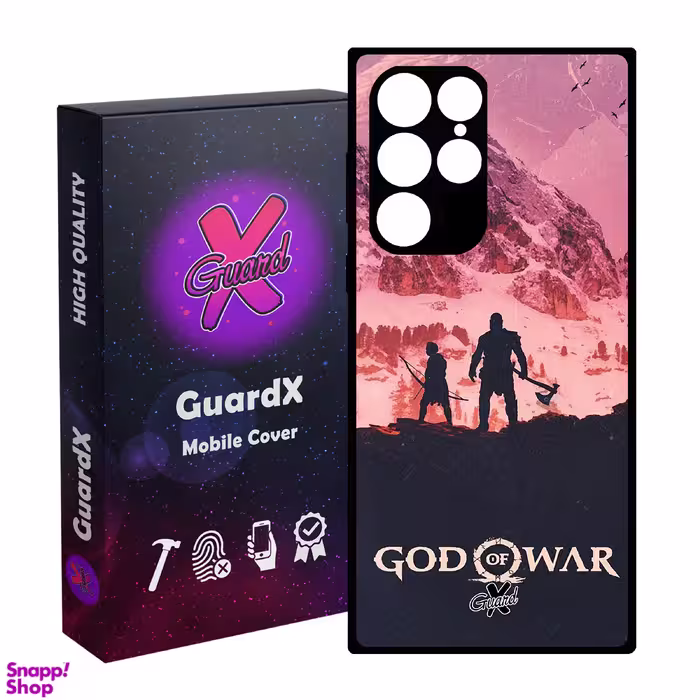 کاور موبایل گارد ایکس طرح God of War مدل Glass10075 مناسب سامسونگ Galaxy S23 Ultra