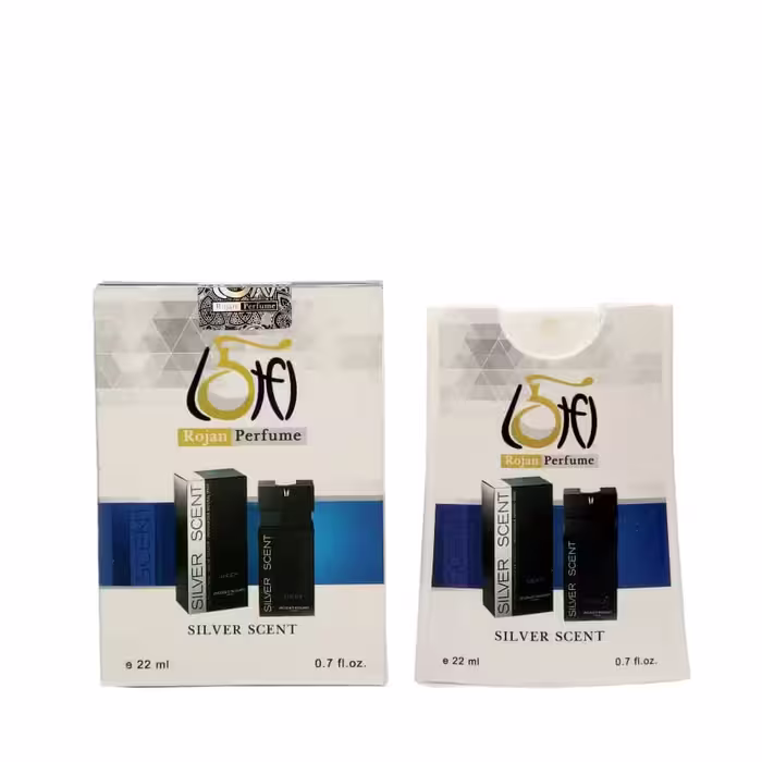 عطر جیبی مردانه روژان مدل سیلور سنت بوگارت حجم 22 میلی لیتر