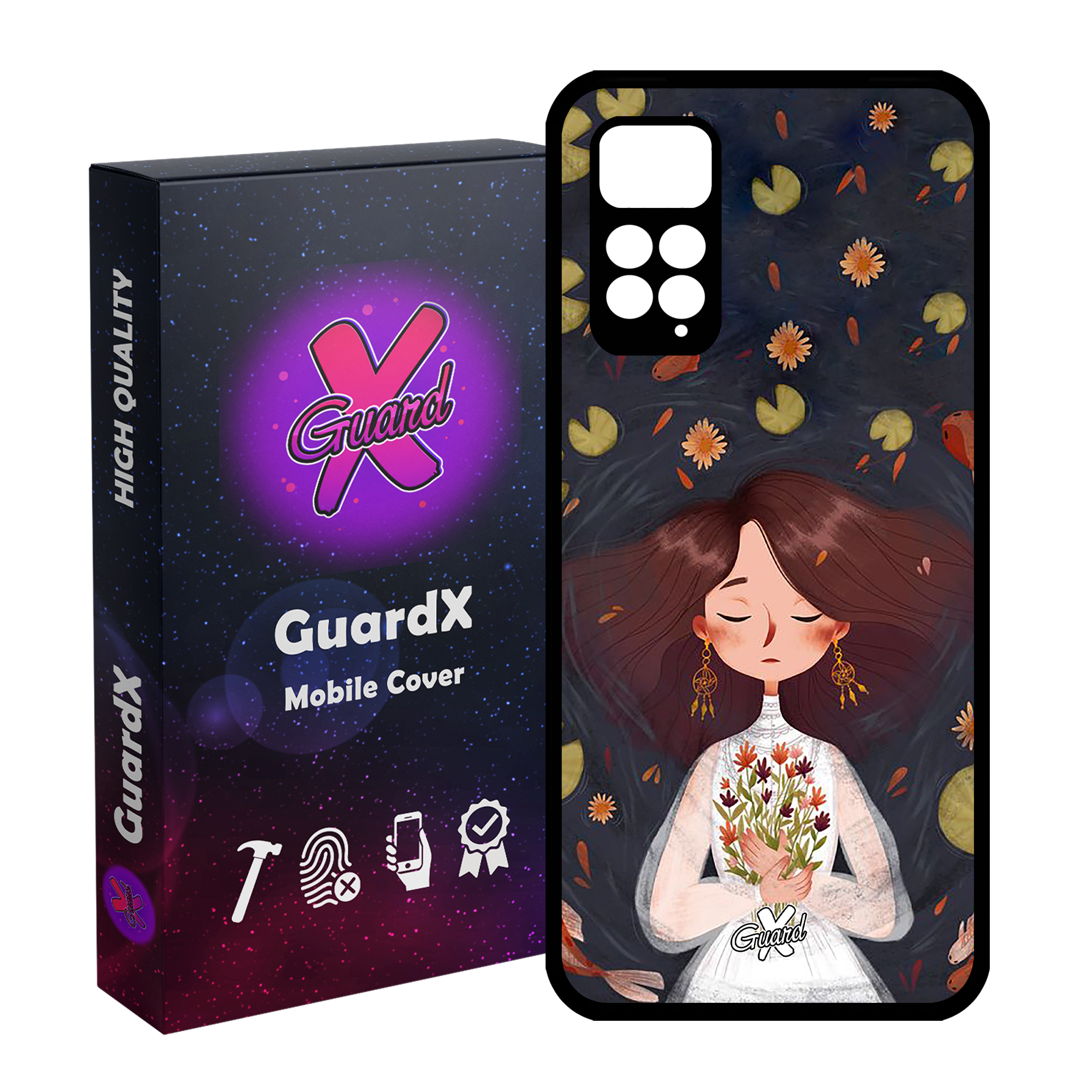 کاور گارد ایکس طرح دختر مدل Glass10326 مناسب برای گوشی موبایل شیائومی Redmi Note 11 Pro 4G/5G