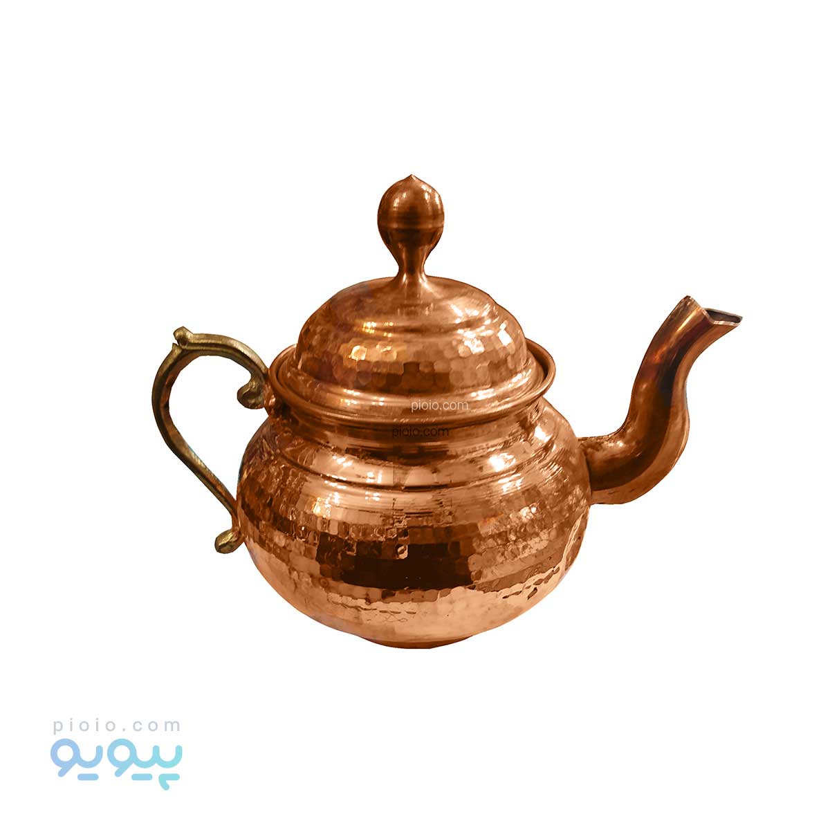 قوری مسی با دسته برنجی