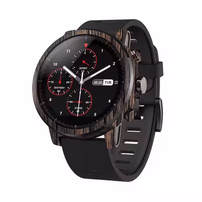 برچسب ماهوت طرح Burned Wood مناسب برای ساعت هوشمند شیایومی Amazfit Stratos