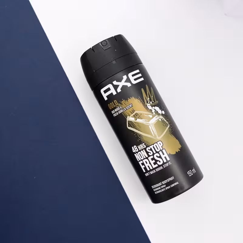 اسپری بدن اکس مردانه 150میل AXE GOLD کد91258