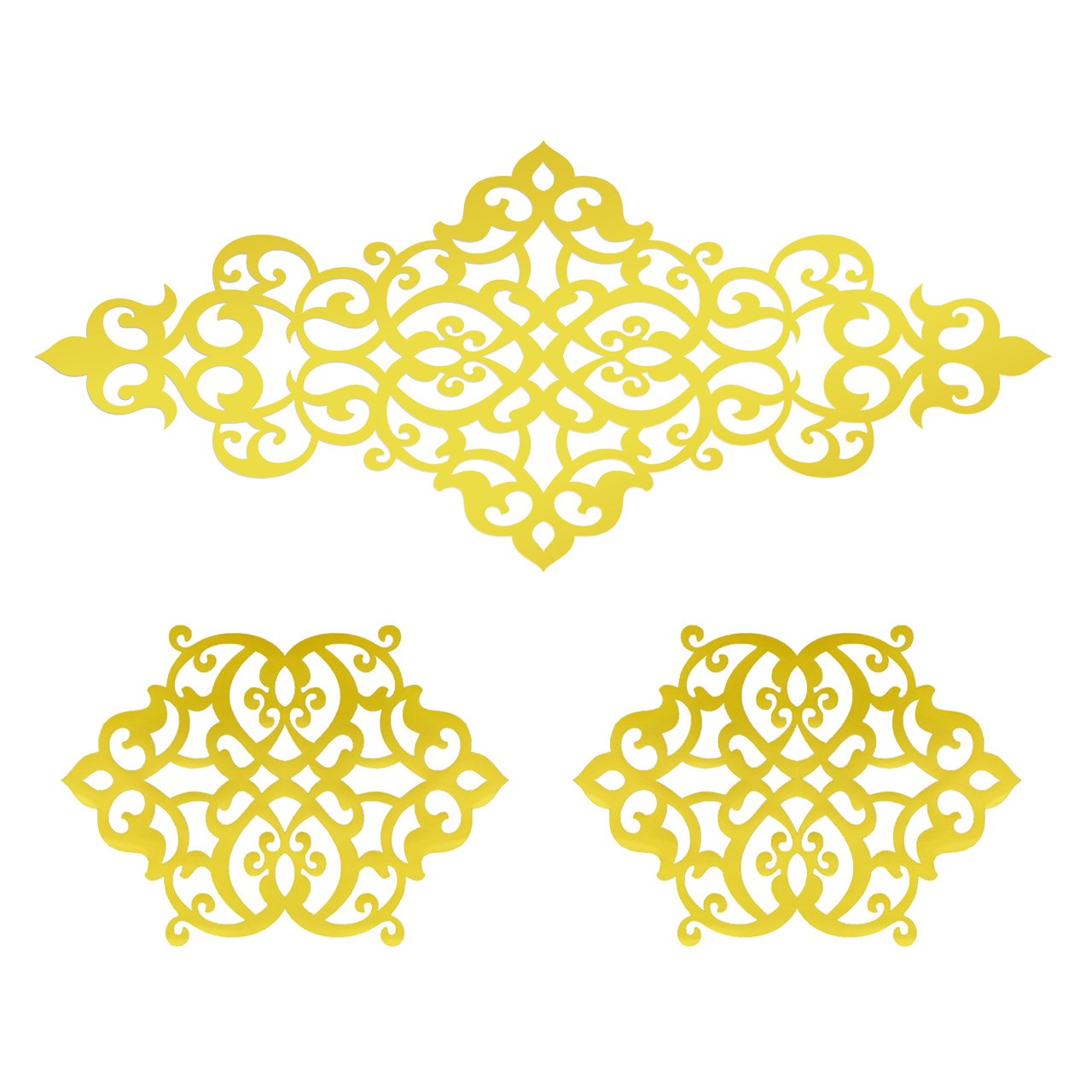 ست 3 تکه رومیزی چرم مصنوعی دکورانر مدل T504