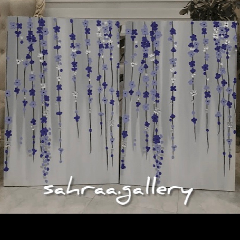 تابلو نقاشی ریسه گل