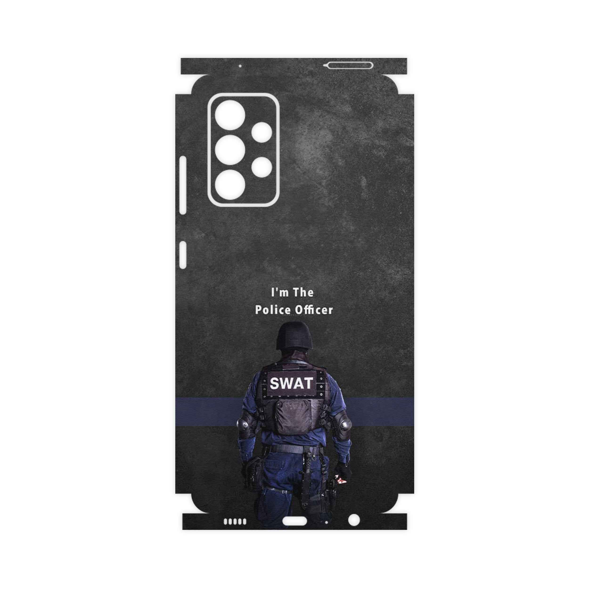 برچسب پوششی ماهوت مدل Police Officer-FullSkin مناسب برای گوشی موبایل سامسونگ Galaxy A52 5G